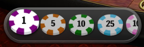 Screenshot of Blackjack Surrender chips